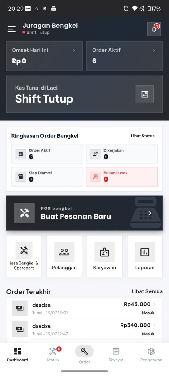 Preview Juragan Bengkel